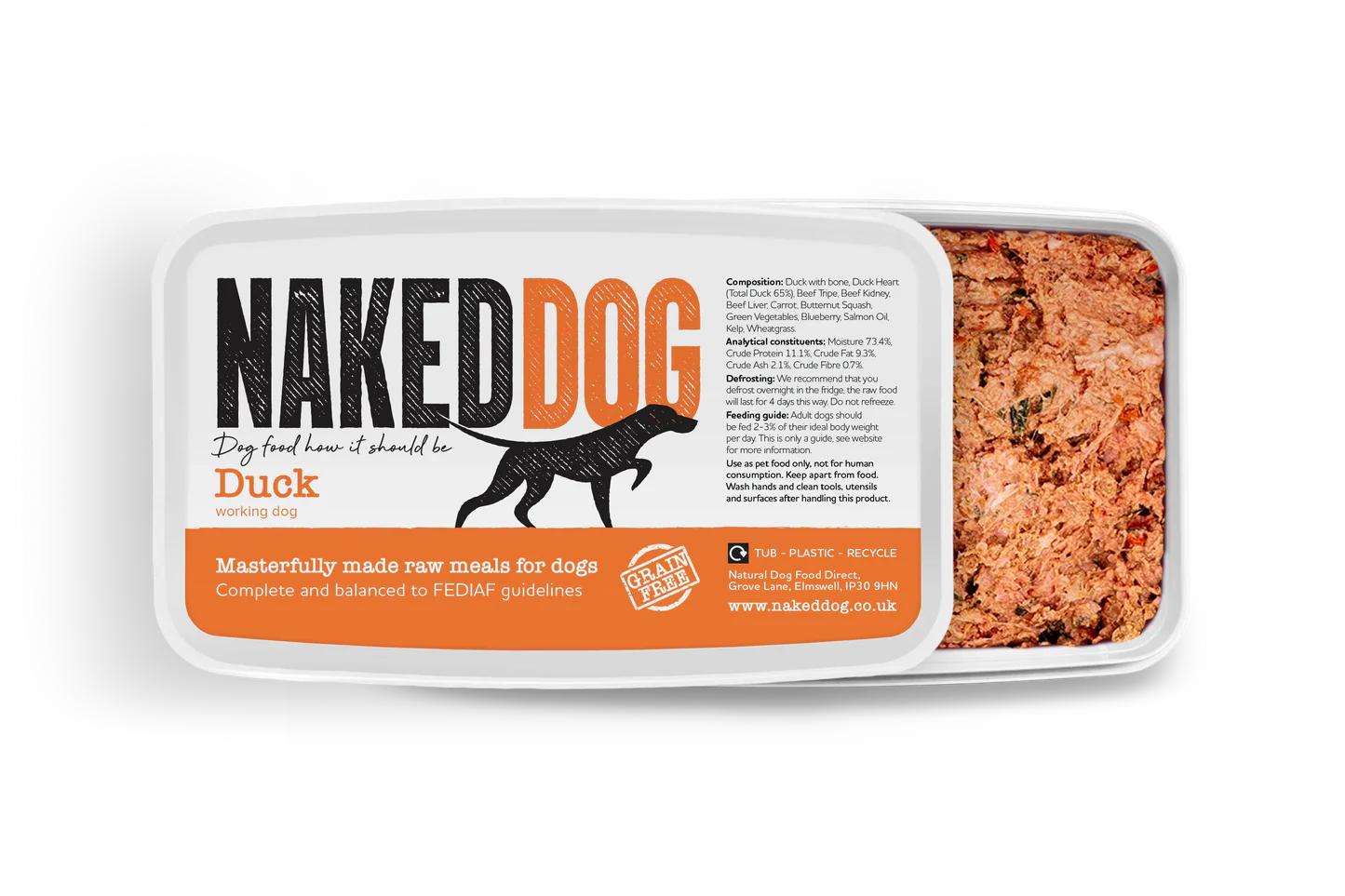 NAKEDDOG Original Duck 500g x 2