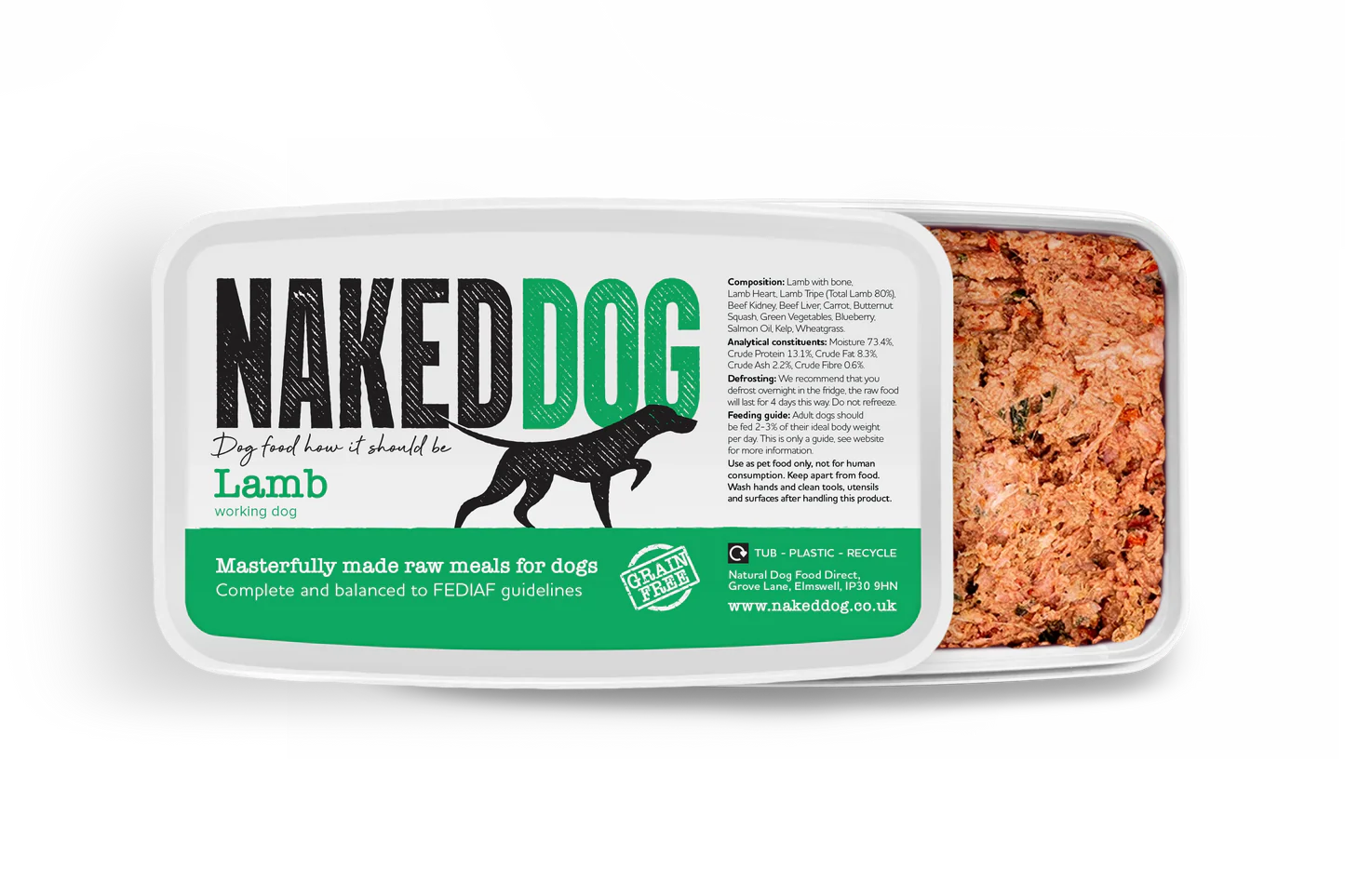 NAKEDDOG Original Lamb 500g x 2