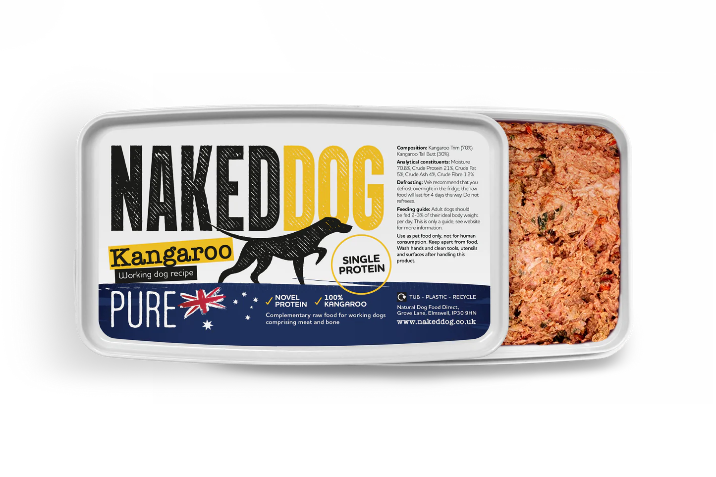 NAKEDDOG Pure Kangaroo 500g x 2