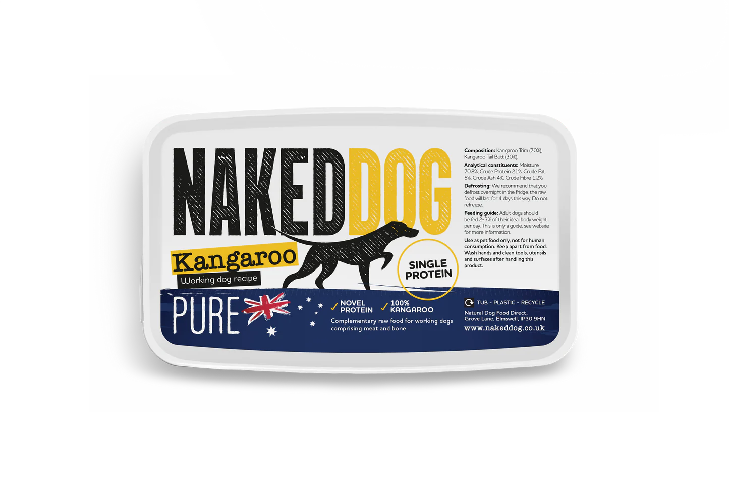 NAKEDDOG Pure Kangaroo 500g x 2 - Image 3