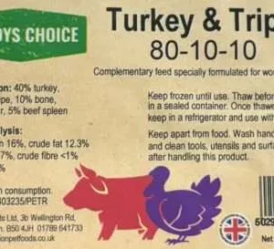 Buddy's Choice Turkey & Beef Tripe 454g