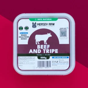 Mersey Raw Beef & Tripe 500g