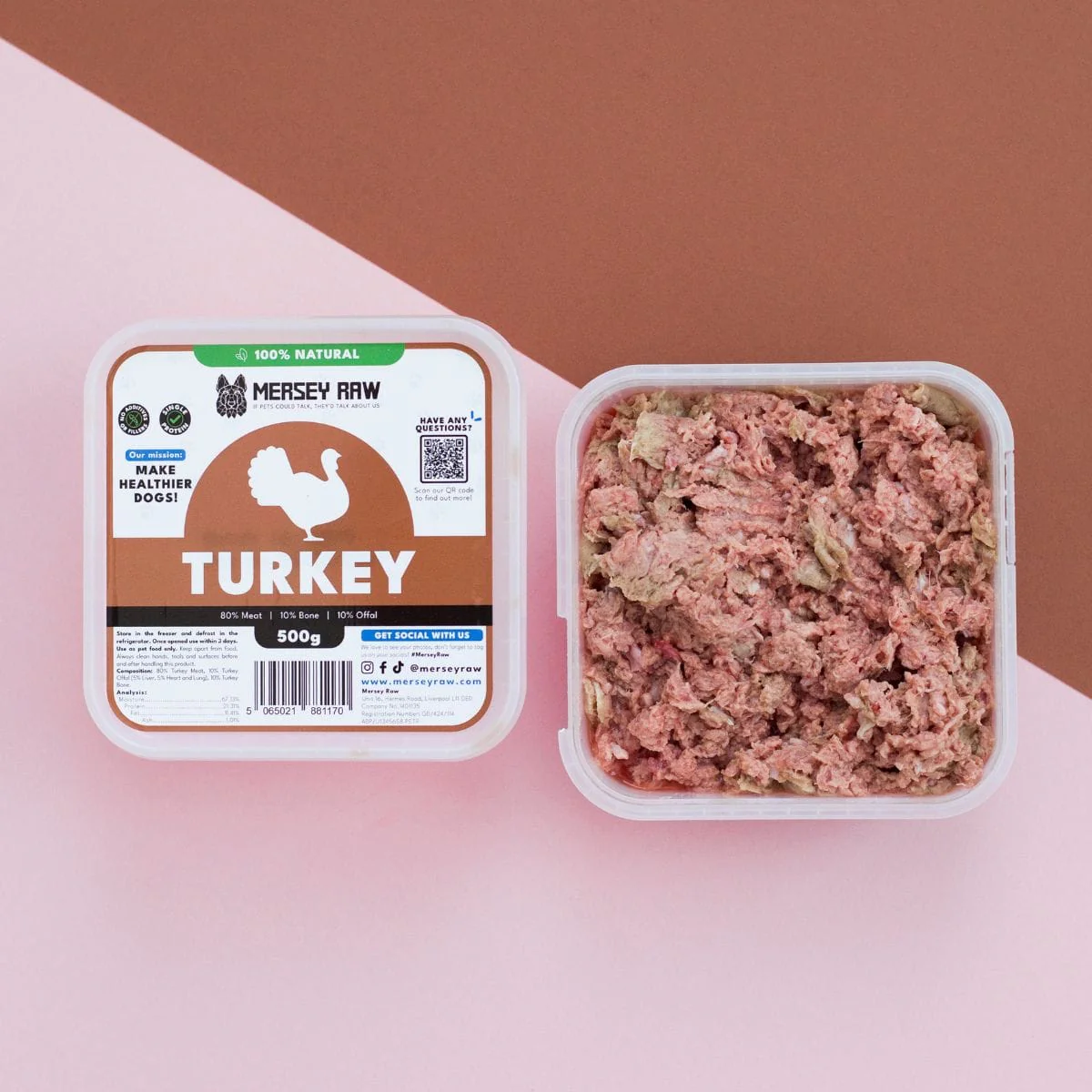 Mersey Raw Turkey 500g - Image 2